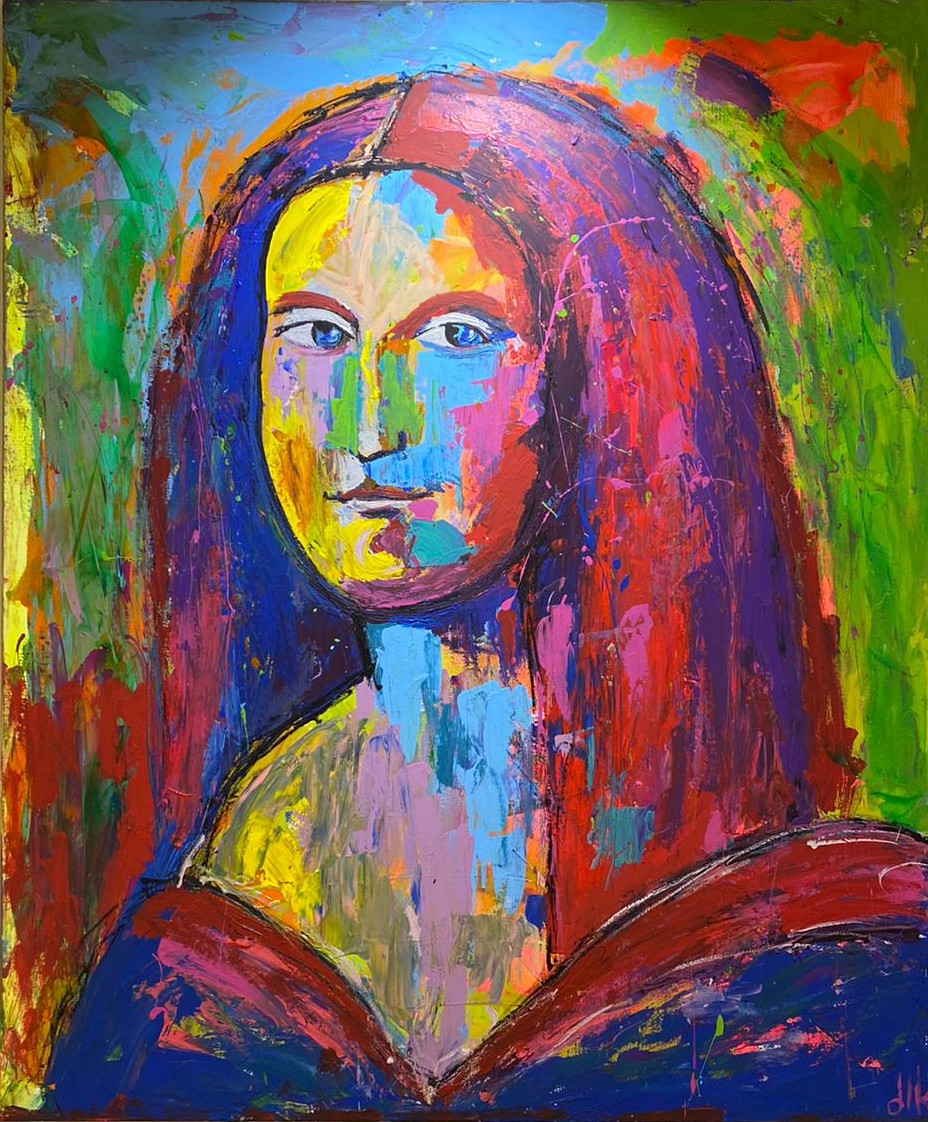 DİLEK CİVANOĞLU - " Mona Lisa" Teknik: Tuval Üzeri Akrilik - Ölçü: 100 x 120 cm - Fiyat : 8.300 TL