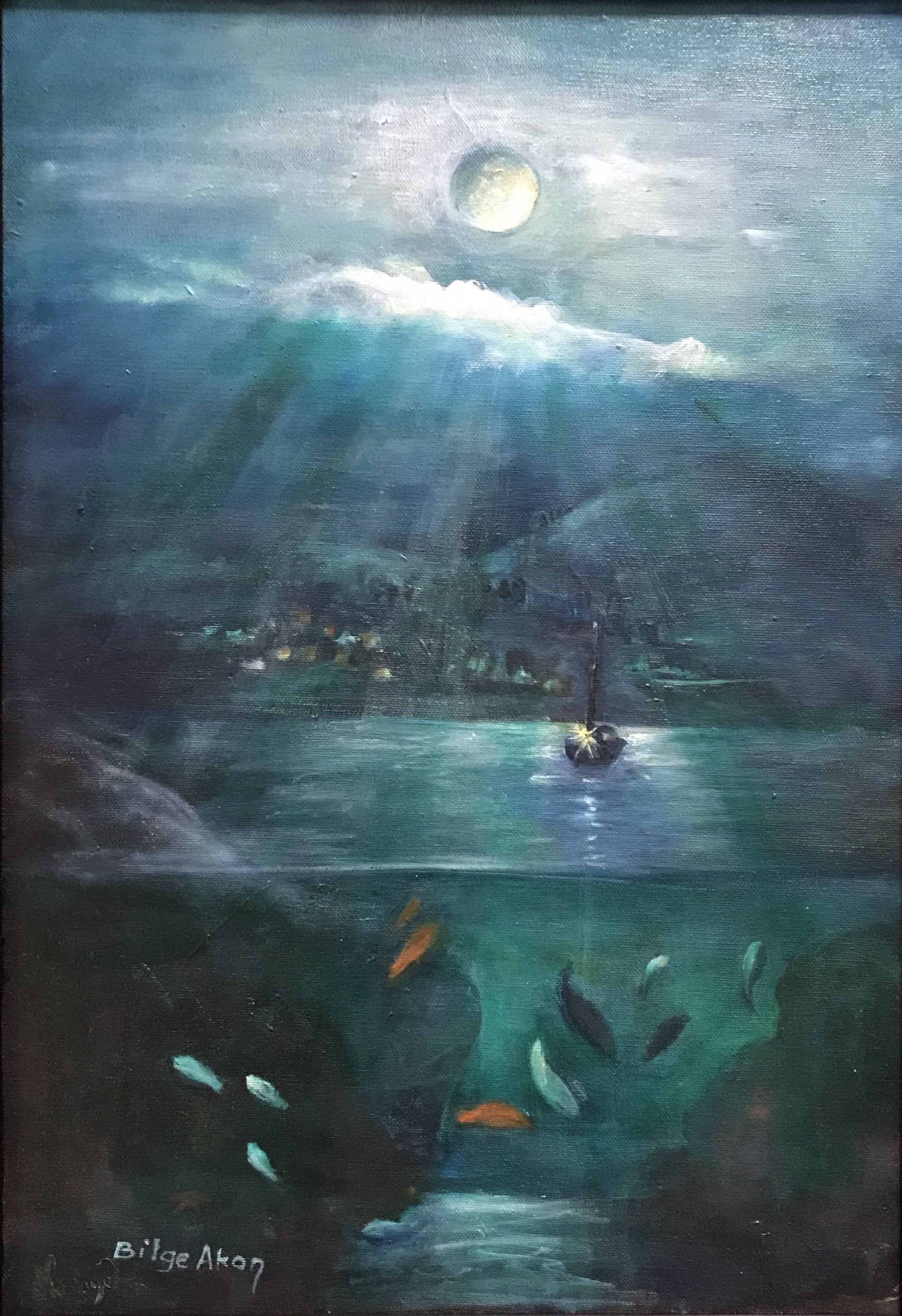 BİLGE AKON - Tuval Üzeri Yağlı boya 50 cm x 35 cm. 2.000 ₺ + KDV